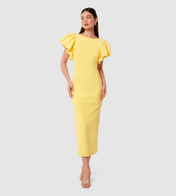 Forever New Forever New - Yellow Midi Dresses