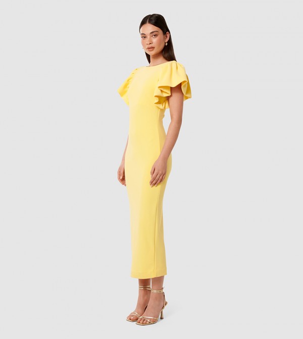 Forever New Forever New - Yellow Midi Dresses