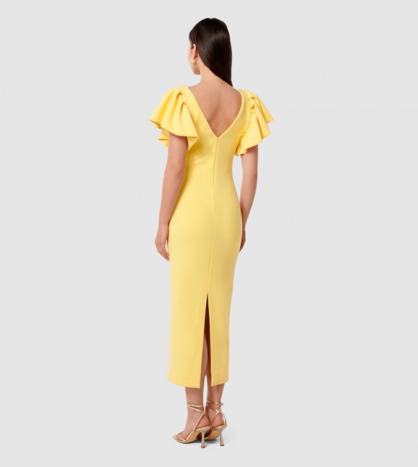 Forever New Forever New - Yellow Midi Dresses