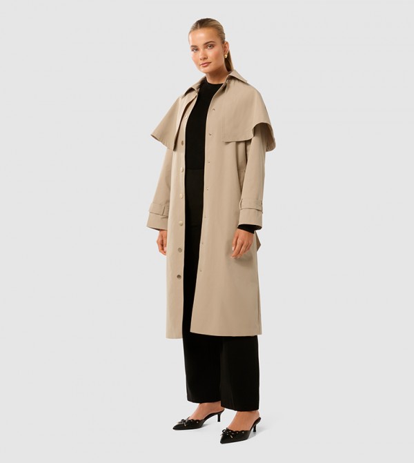 Forever New Forever New - Beige Overcoats