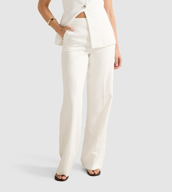 Forever New  Pants & Leggings - White Midi Dresses
