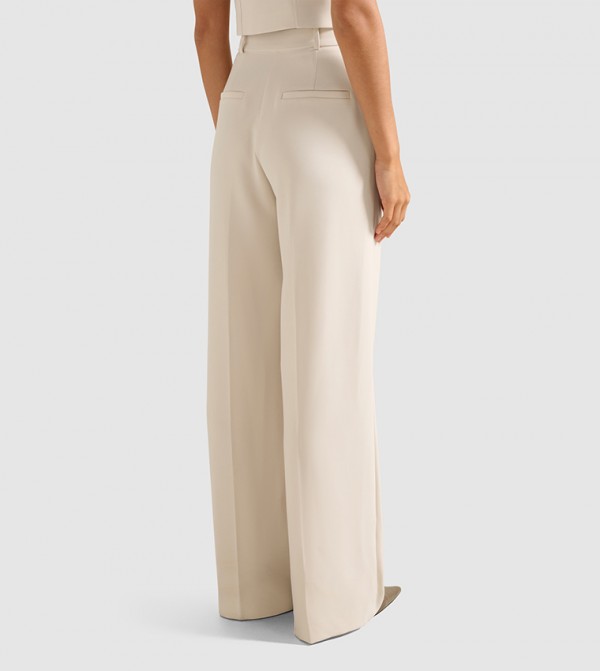 فوريفر نيو  بناطيل وليقنز - كريمي  Formal Pants