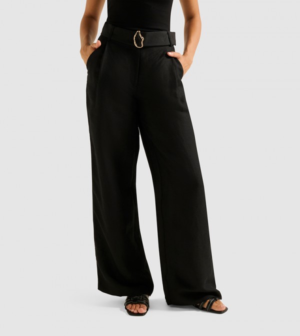 Forever New  Formal Pants - Black Formal Pants