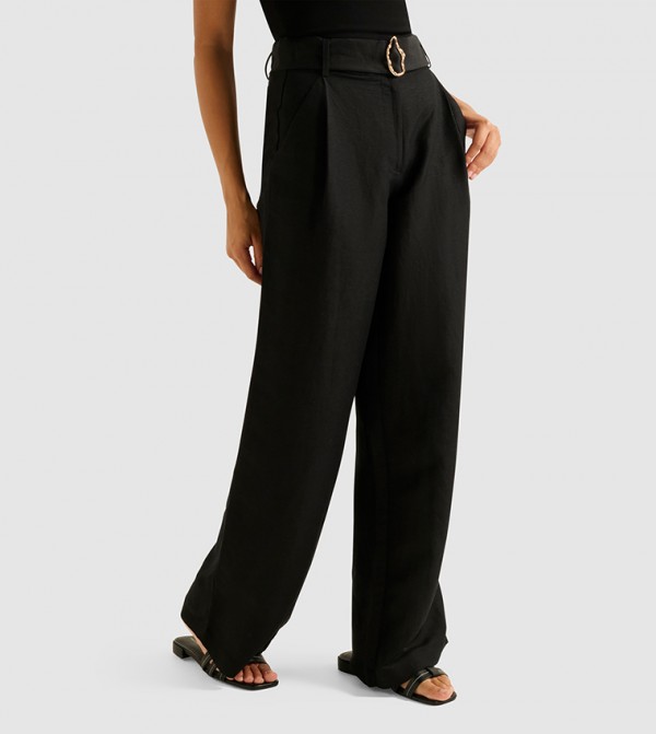 Forever New  Formal Pants - Black Formal Pants