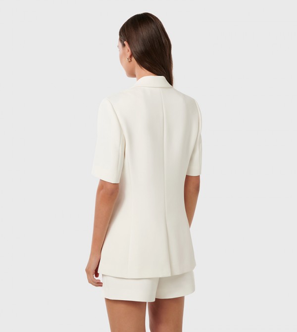 فوريفر نيو جاكيتات ومعاطف - أبيض جاكيتات كاجوال