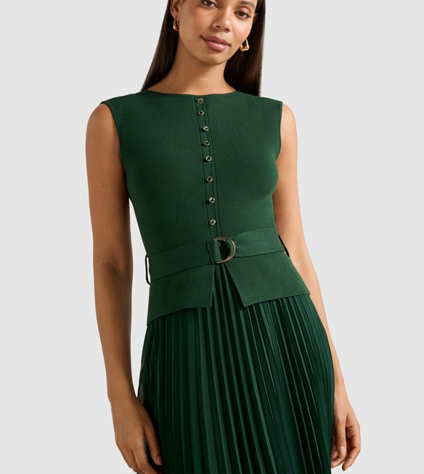 فوريفر نيو  فساتين - أخضر Midi Dresses