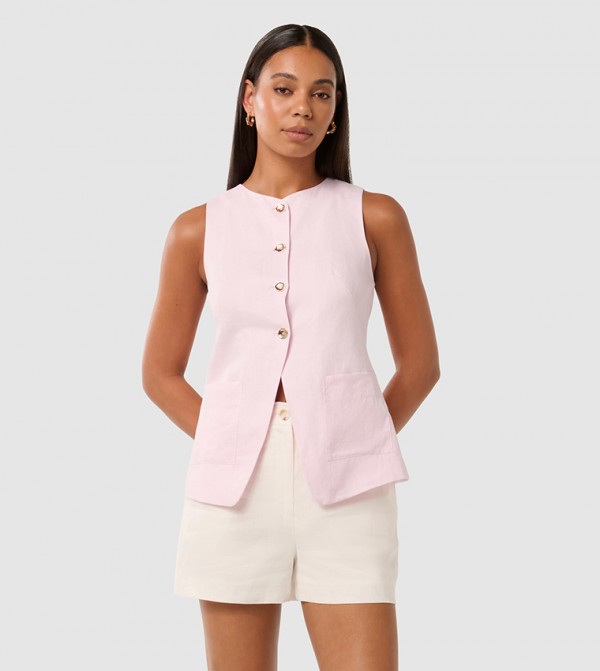 فوريفر نيو جاكيتات ومعاطف - وردي معاطف للخصر