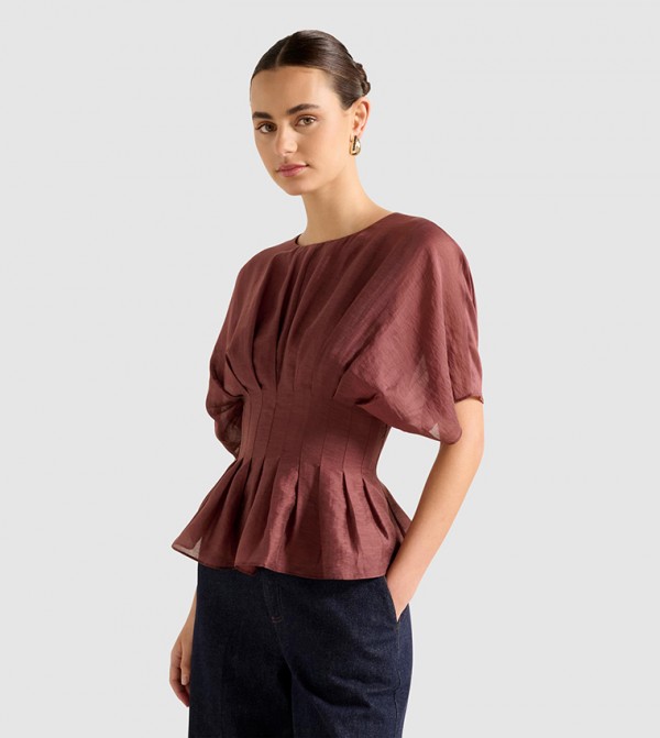 Forever New Forever New - Brown Casual Tops
