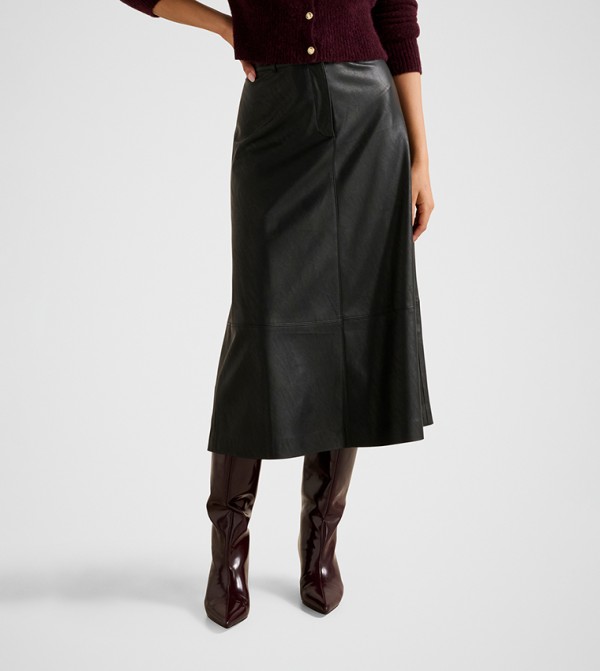 فوريفر نيو  تنانير - أسود Midi Skirts