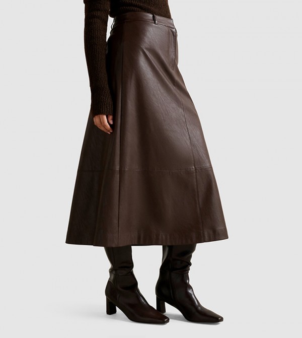 فوريفر نيو  تنانير - بني  Midi Skirts