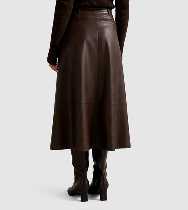 فوريفر نيو  تنانير - بني  Midi Skirts