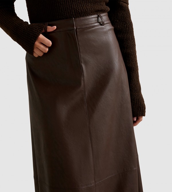 فوريفر نيو  تنانير - بني  Midi Skirts