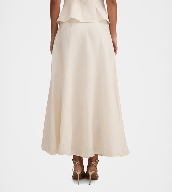 Forever New  Maxi Skirts - Beige Maxi Skirts