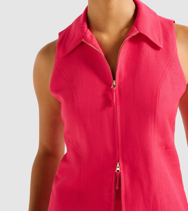 فوريفر نيو  بلوزات - وردي Sleeveless Tops