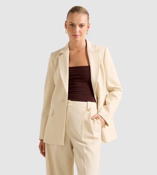 Forever New Forever New - Beige Blazers