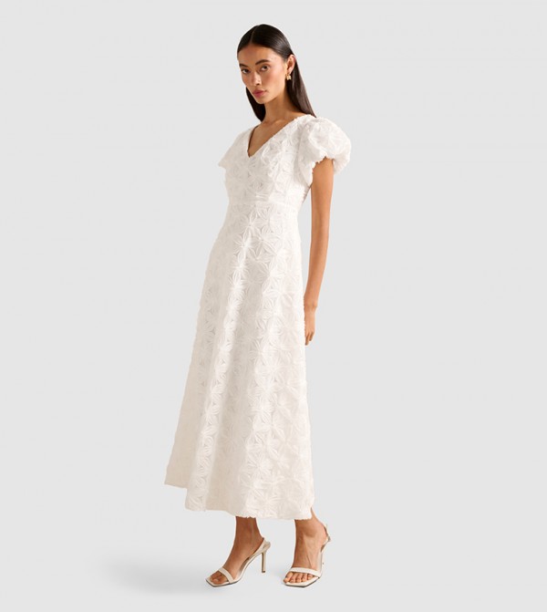 Forever New  Casual Dresses - Cream Midi Dresses