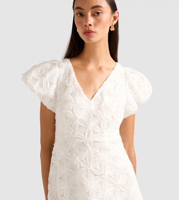 Forever New  Casual Dresses - Cream Midi Dresses