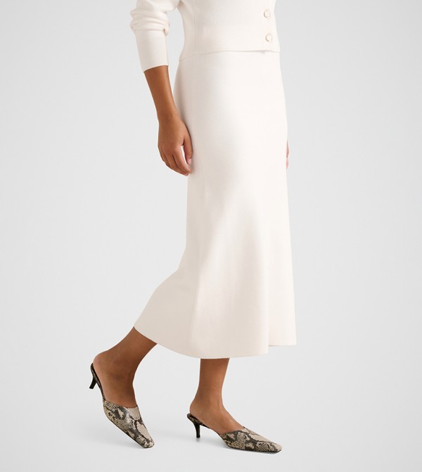 Forever New  Skirts - Cream Midi Skirts