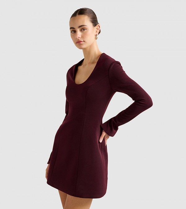 فوريفر نيو - بورغندي Mini Dresses