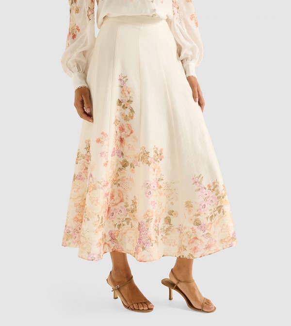 Forever New  - Off White Midi Skirts