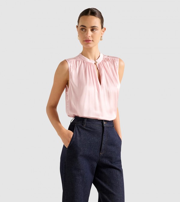 فوريفر نيو  بلوزات - وردي Sleeveless Tops