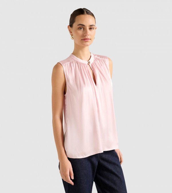 فوريفر نيو  بلوزات - وردي Sleeveless Tops