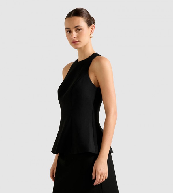 فوريفر نيو بلوزات - أسود Sleeveless Tops