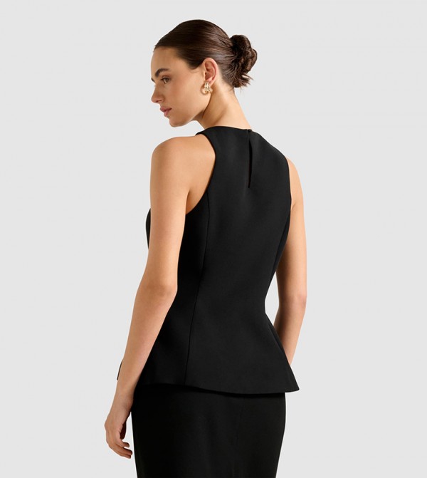فوريفر نيو بلوزات - أسود Sleeveless Tops