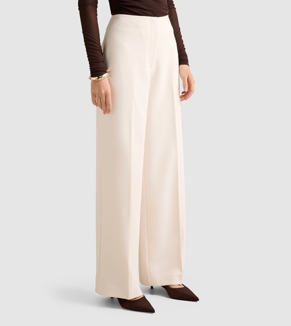 Forever New  Formal Pants - Cream Formal Pants