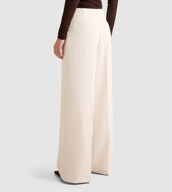 Forever New  Formal Pants - Cream Formal Pants