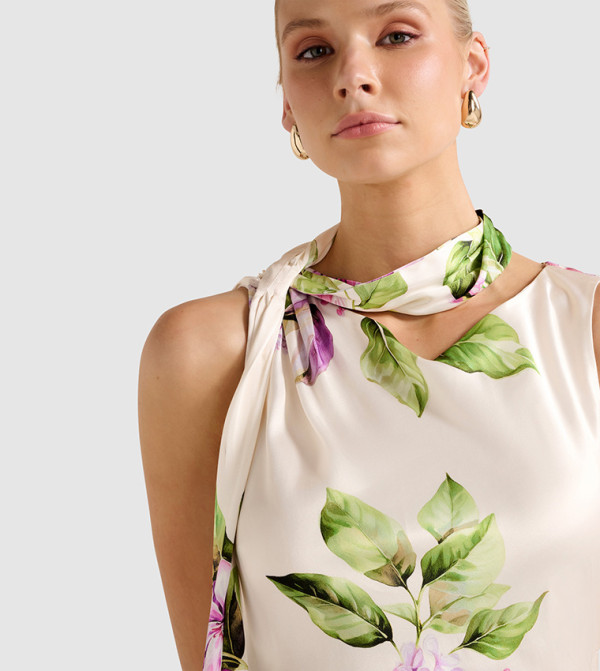 Forever New Party Dresses - Beige Maxi Dresses