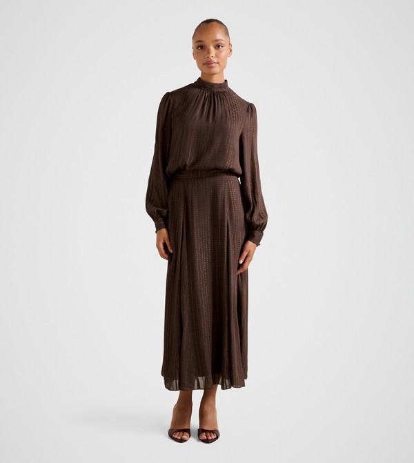 Forever New  Skirts - Brown Midi Skirts