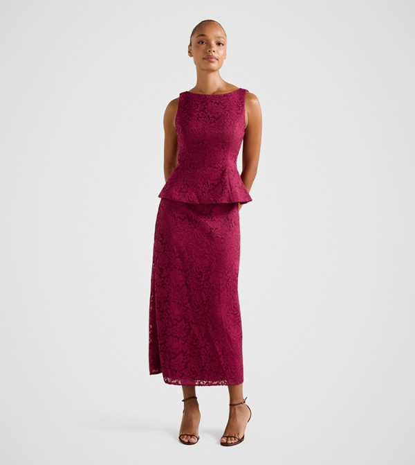 Forever New  Skirts - Pink Midi Skirts