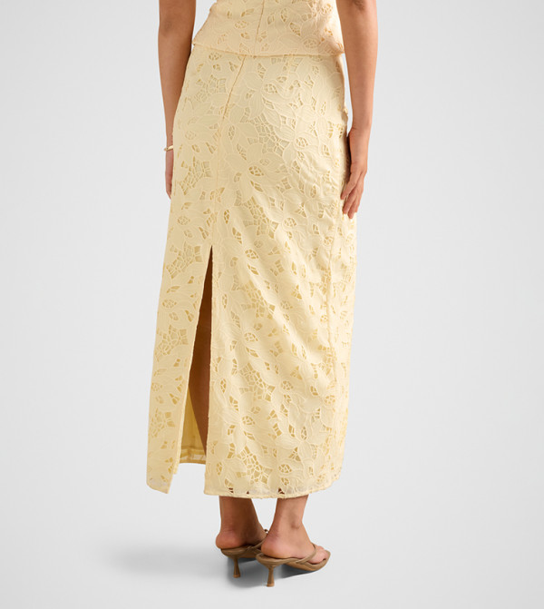 فوريفر نيو  تنانير - أصفر Midi Skirts