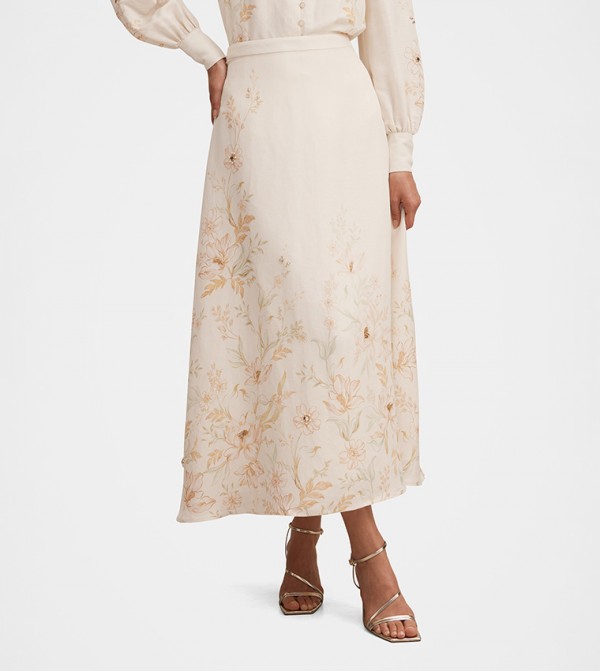 Forever New Forever New - Beige Midi Skirts