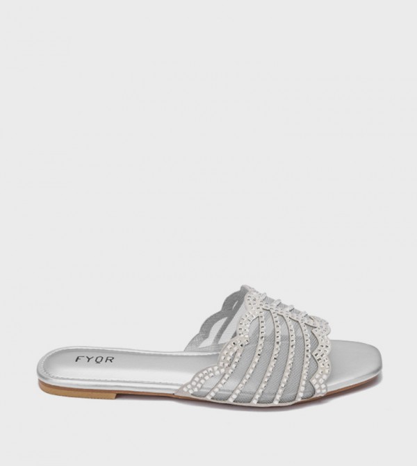 Fyor  - Silver Flat Sandals