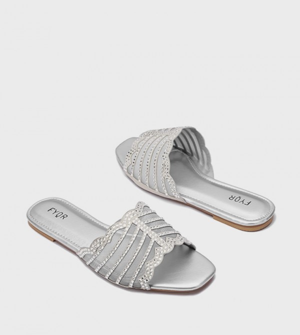 Fyor  - Silver Flat Sandals