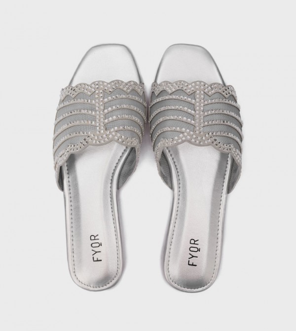 Fyor  - Silver Flat Sandals