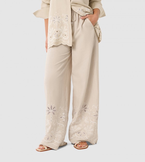Forever New Forever New - Beige Casual Pants