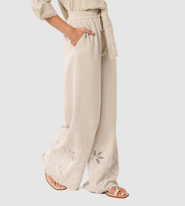 Forever New Forever New - Beige Casual Pants