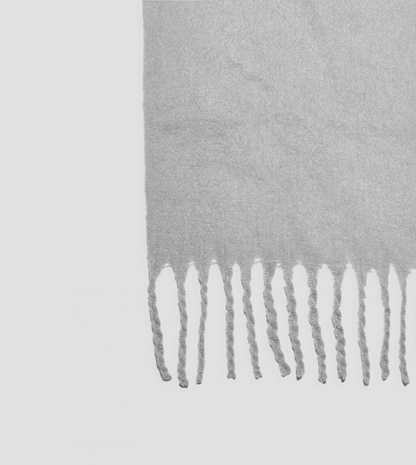 بوهو  أوشحة صوفية - رمادي Woollen Scarves