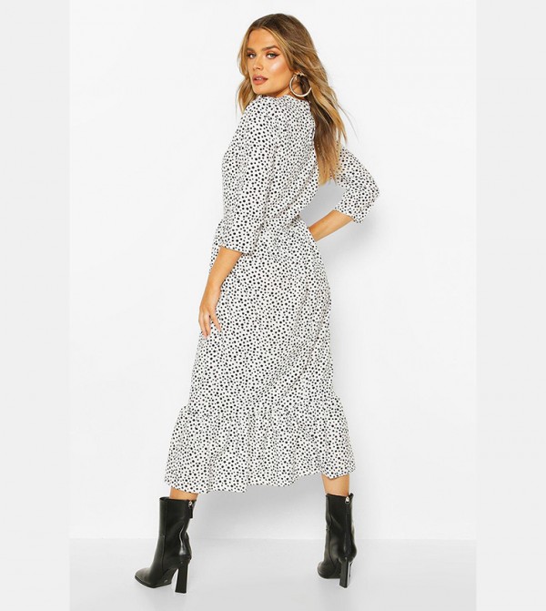 boohoo - Outlet  - White Midi Dresses