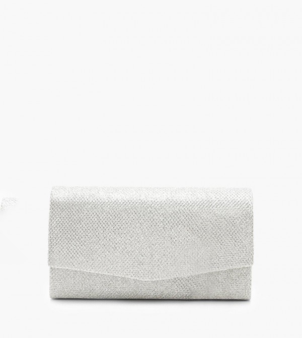boohoo  - Silver Clutches