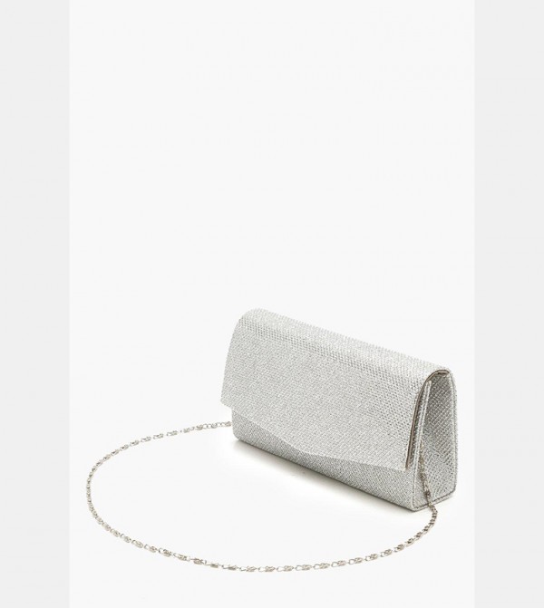 boohoo  - Silver Clutches