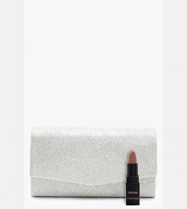 boohoo  - Silver Clutches