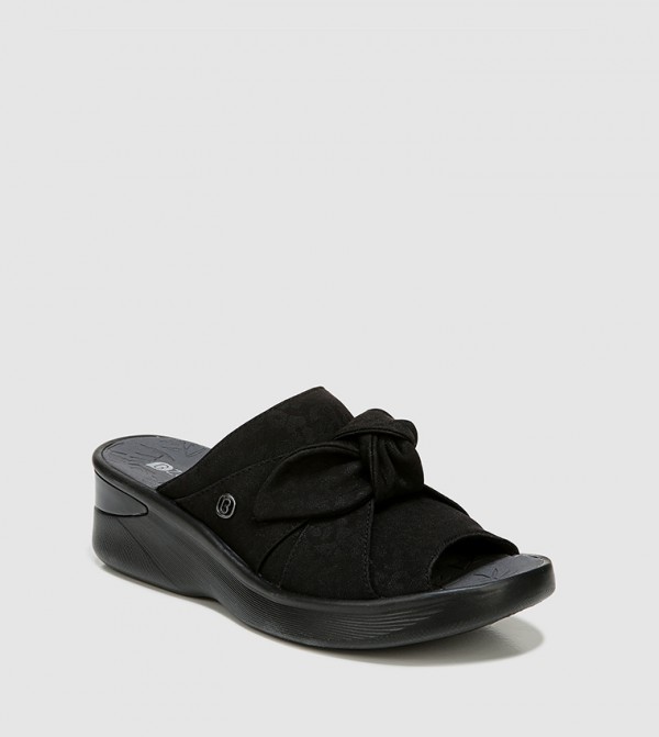 Naturalizer Bzees - Black Wedge Sandals