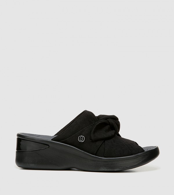 Naturalizer Bzees - Black Wedge Sandals