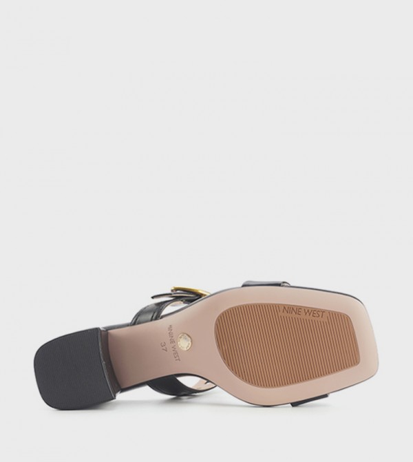 ناين وست أحذية - أسود كعب