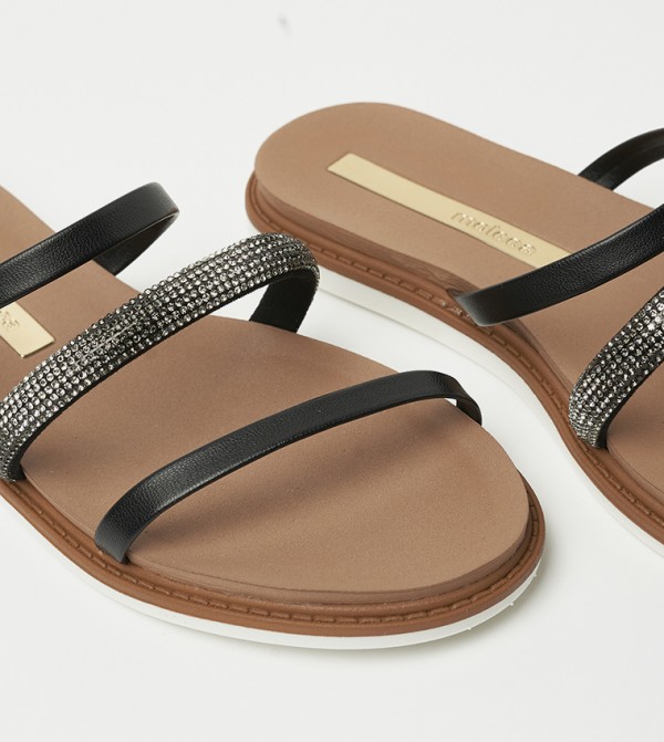 موليكا موليكا - أسود Flat Sandals