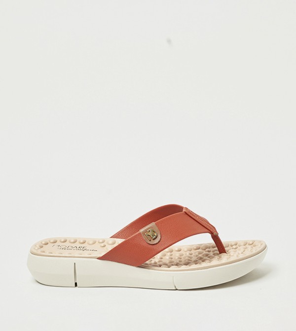 مودير مودير - برتقالي  Flat Sandals